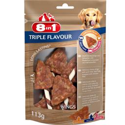 8in1 Triple Flavour Wings 113 gram Herlige Tyggestænger Med Guf